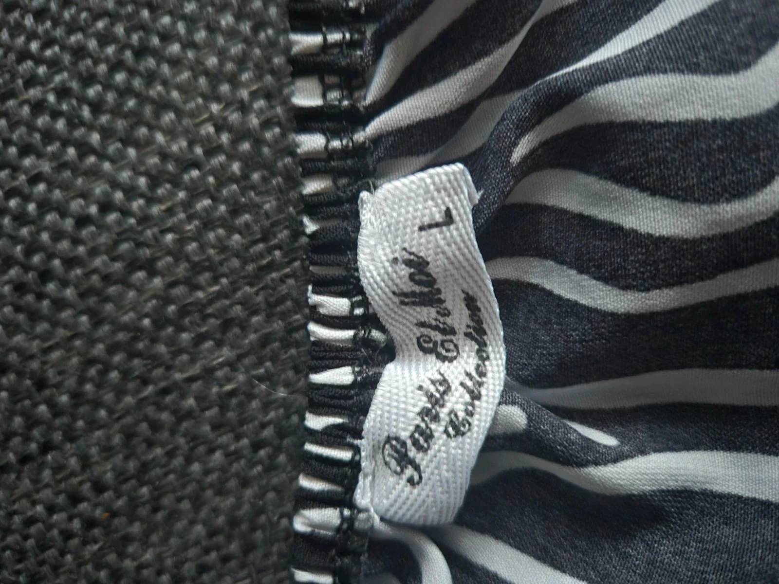Blusa con estampado de cebra talla L con detalle de lazo – photo 5